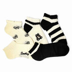 Set 10 perechi - Șosete scurte din bumbac pentru femei - (80% bumbac, 15% poliamidă, 5% spandex)
