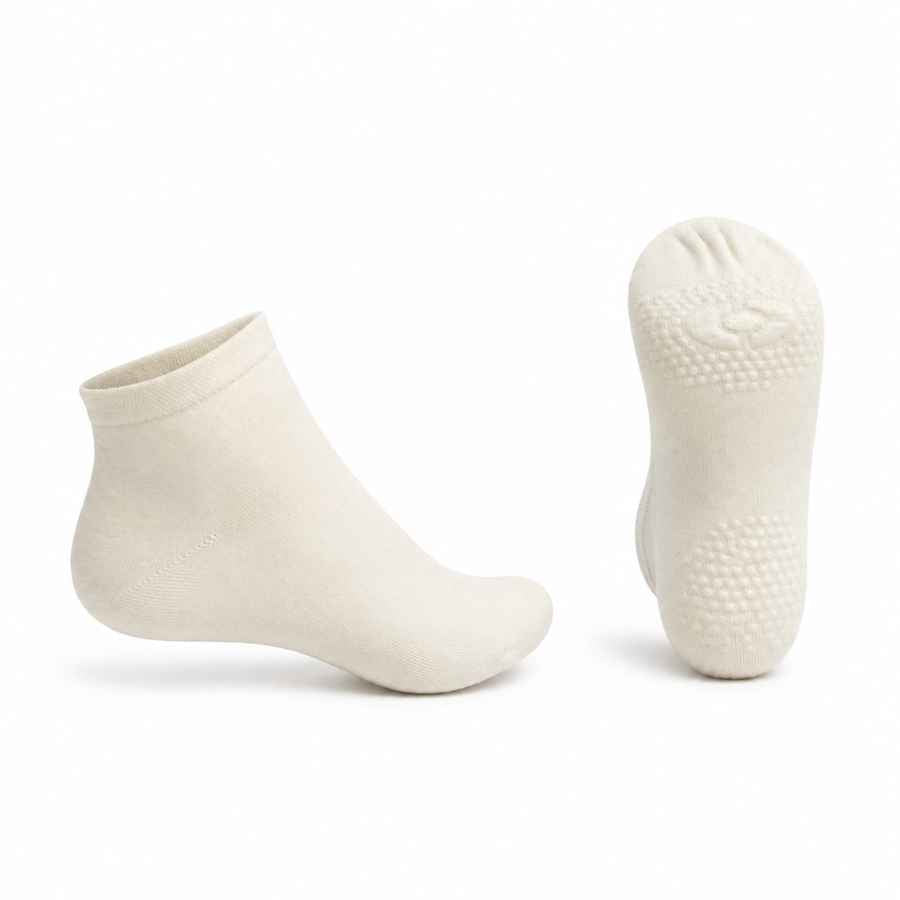 Set 10 perechi - Șosete scurte din bambus pentru femei, fără cusătură, antiderapant - (95% bambus, 5% spandex)