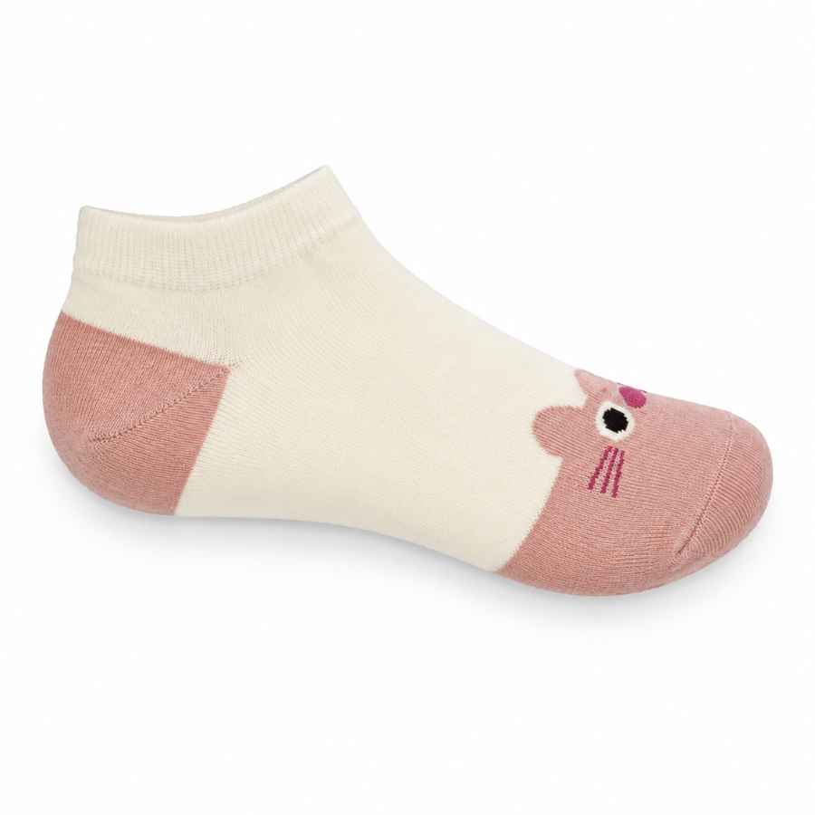 Set 10 perechi - Șosete scurte din bumbac pentru femei - (80% bumbac, 15% poliamidă, 5% spandex)