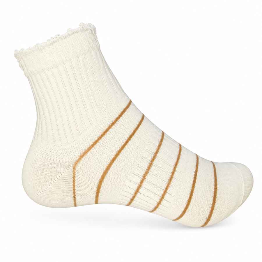 Set 10 perechi - Șosete scurte din bumbac pentru femei cu margine picot - (80% bumbac, 15% poliamidă, 5% spandex)