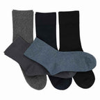 Set 10 perechi - Șosete medii din bumbac de costum pentru bărbați - (80% bumbac, 15% poliamidă, 5% spandex)