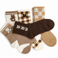 Set 10 perechi - Șosete medii din bumbac pentru femei - (80% bumbac, 15% poliamidă, 5% spandex)