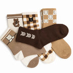 Set 10 perechi - Șosete medii din bumbac pentru femei - (80% bumbac, 15% poliamidă, 5% spandex)