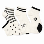 Set 10 perechi - Șosete scurte din bumbac pentru femei - (80% bumbac, 15% poliamidă, 5% spandex)