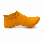 Set 10 perechi - Talpici invizibili groși cu dantelă - (90% fibră poliester, 10% spandex)