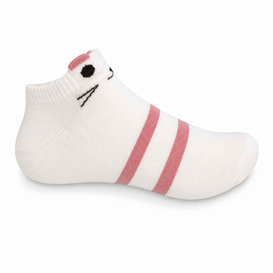 Set 10 perechi - Șosete scurte din bumbac pentru femei - (80% bumbac, 15% poliamidă, 5% spandex)