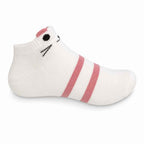 Set 10 perechi - Șosete scurte din bumbac pentru femei - (80% bumbac, 15% poliamidă, 5% spandex)