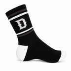Set 10 perechi - Șosete medii din bumbac pentru femei - (80% bumbac, 15% poliamidă, 5% spandex)