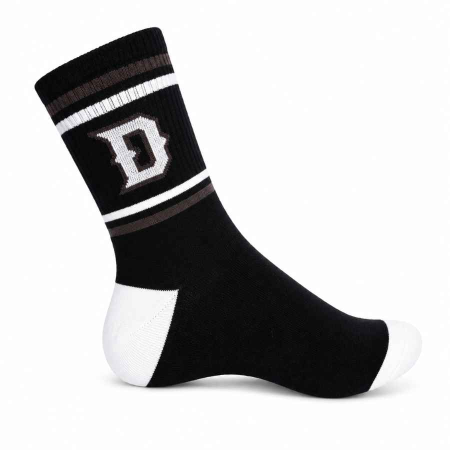 Set 10 perechi - Șosete medii din bumbac pentru femei - (80% bumbac, 15% poliamidă, 5% spandex)