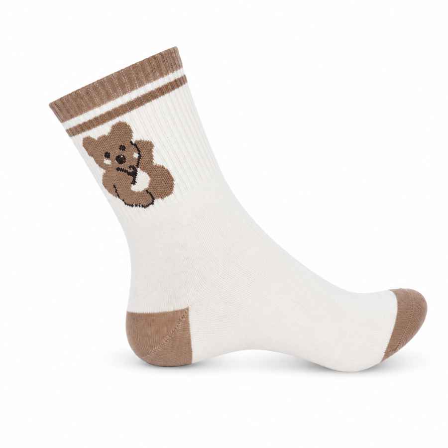 Set 10 perechi - Șosete medii din bumbac pentru femei - (80% bumbac, 15% poliamidă, 5% spandex)