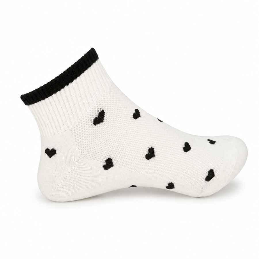 Set 10 perechi - Șosete scurte din bumbac pentru femei - (80% bumbac, 15% poliamidă, 5% spandex)