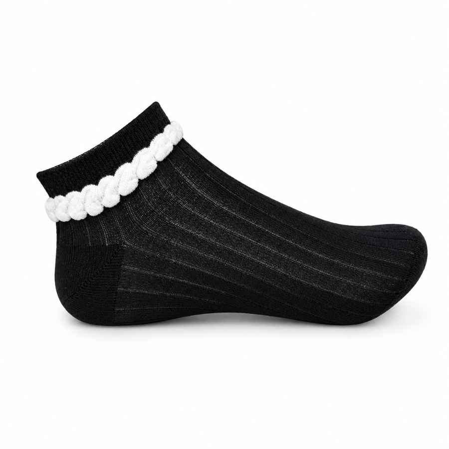 Set 10 perechi - Șosete scurte din bumbac pentru femei - (80% bumbac, 15% poliamidă, 5% spandex)