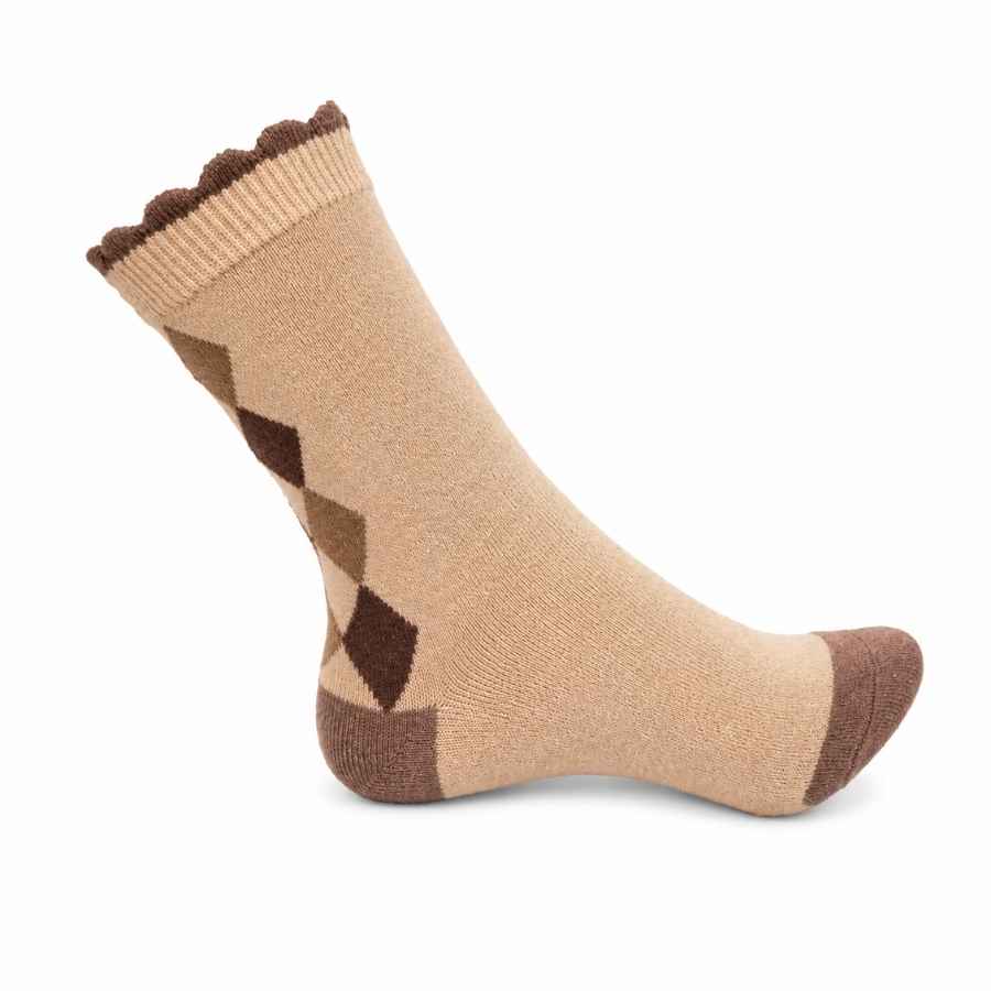 Set 10 perechi - Șosete lungi din alpaca și cașmir pentru femei - (79% alpaca, 19% cașmir, 2% spandex)