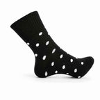 Set 10 perechi - Șosete termice din bumbac pentru femei cu buline - (80% bumbac, 15% poliester, 5% elastan)