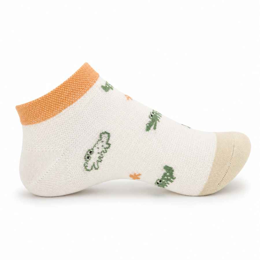 Set 10 perechi - Șosete scurte din bumbac pentru copii - (80% bumbac, 15% poliamidă, 5% spandex)