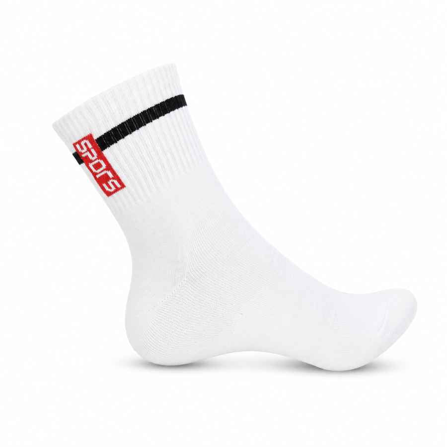 Set 10 perechi - Șosete medii sport din bumbac pentru copii - (80% bumbac, 15% poliamidă, 5% spandex)