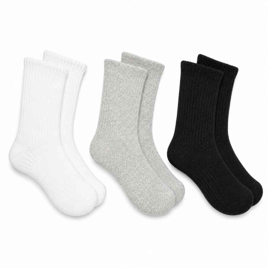 Set 10 perechi - Șosete sport din bumbac pentru bărbați fără cusătură - (80% bumbac, 15% poliamidă, 5% spandex)