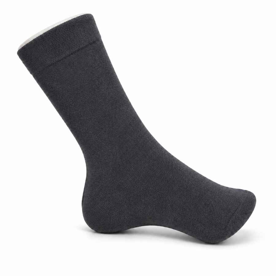 Set 10 perechi - Șosete medii din bumbac pentru bărbați, model costum - (80% bumbac, 15% poliamidă, 5% spandex)