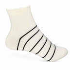 Set 10 perechi - Șosete scurte din bumbac pentru femei cu margine picot - (80% bumbac, 15% poliamidă, 5% spandex)