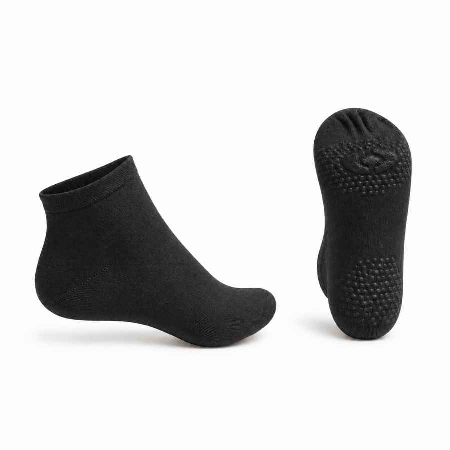 Set 10 perechi - Șosete scurte din bambus pentru femei, fără cusătură, antiderapant - (95% bambus, 5% spandex)
