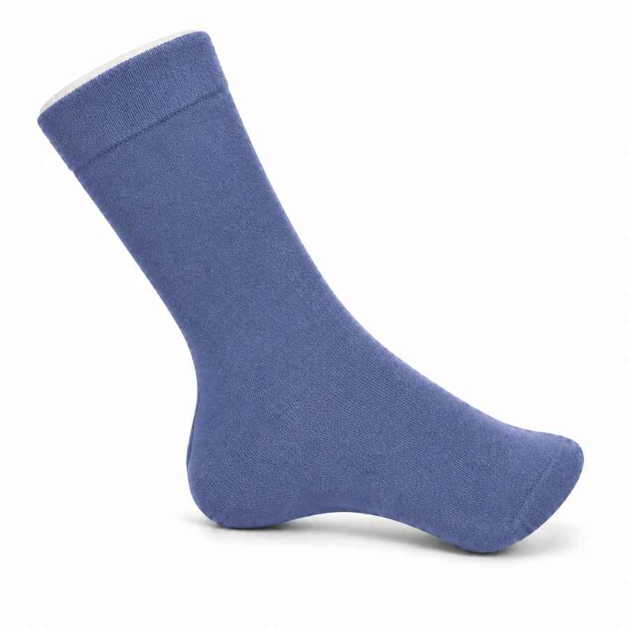 Set 10 perechi - Șosete medii din bumbac pentru bărbați, model costum - (80% bumbac, 15% poliamidă, 5% spandex)