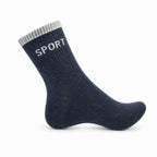 Set 10 perechi - Șosete medii sport din bumbac pentru copii - (80% bumbac, 15% poliamidă, 5% spandex)