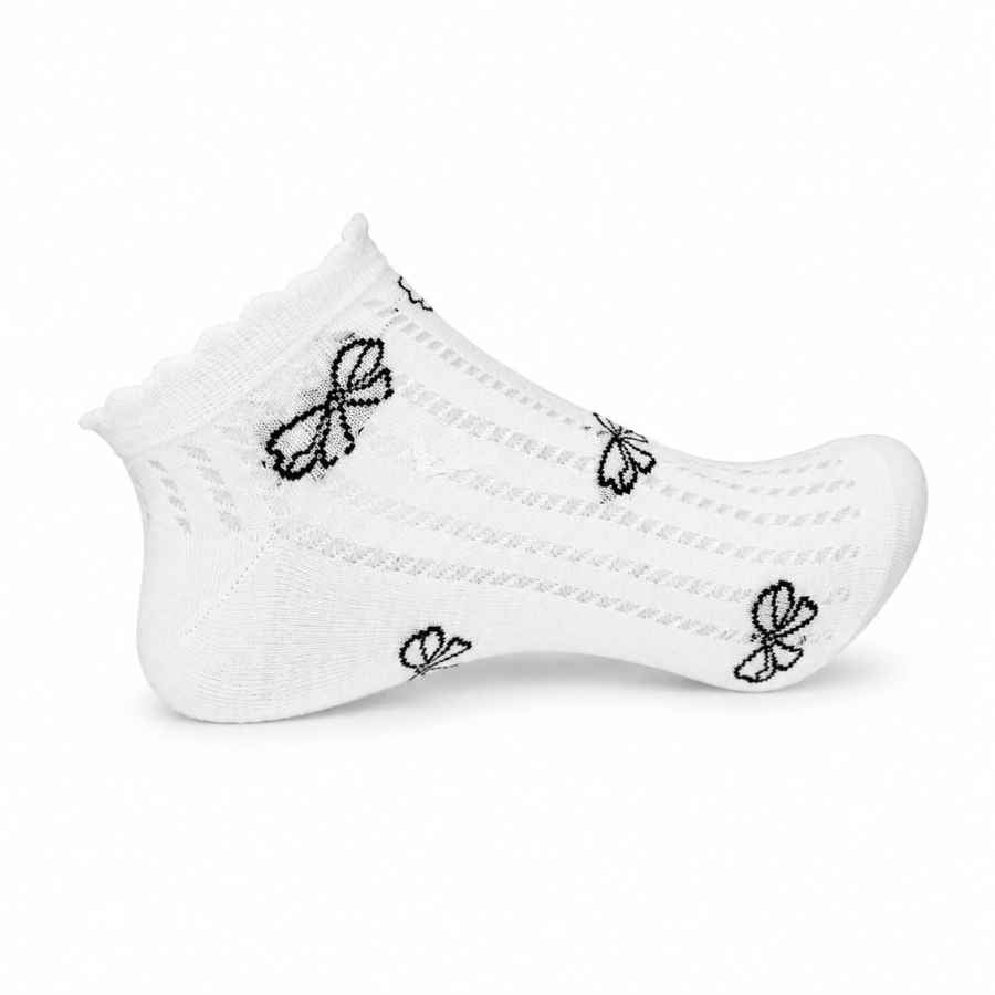 Set 10 perechi - Șosete scurte din bumbac pentru femei - (80% bumbac, 15% poliamidă, 5% spandex)