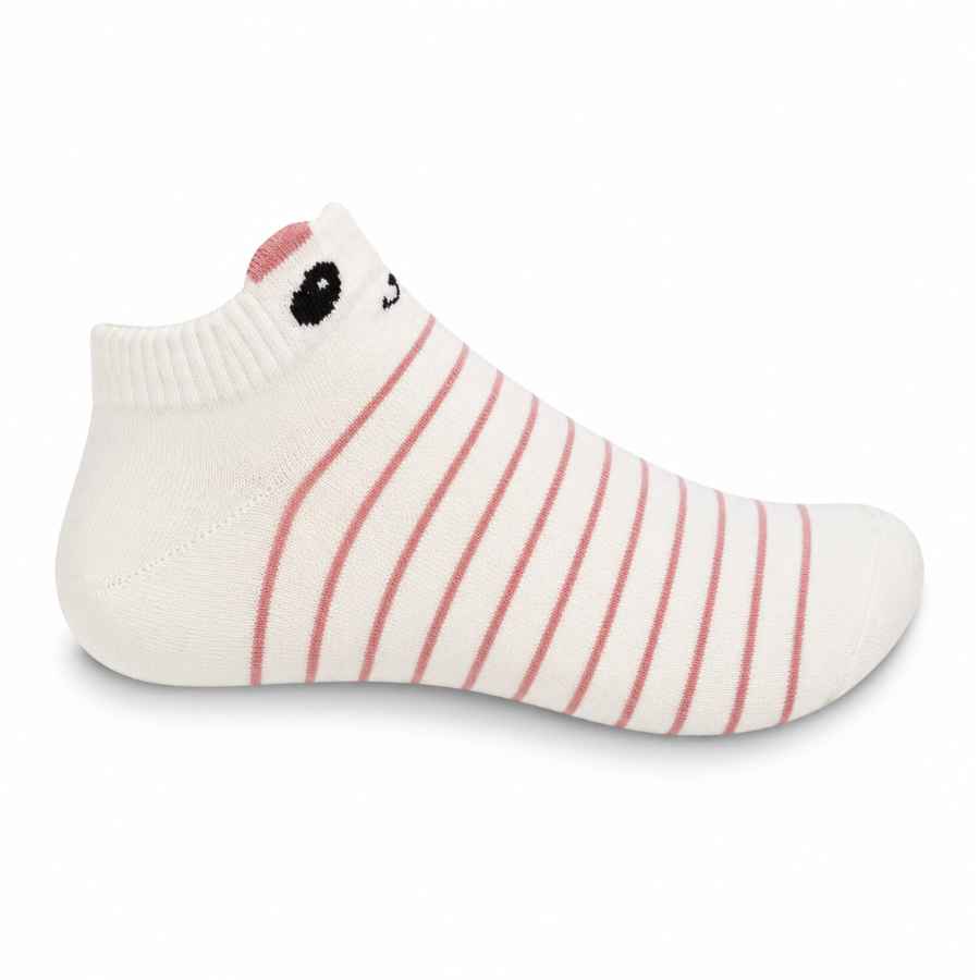 Set 10 perechi - Șosete scurte din bumbac pentru femei - (80% bumbac, 15% poliamidă, 5% spandex)