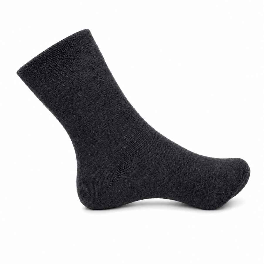 Set 12 perechi - Șosete din lână pentru bărbați fără cusătură, cutie cadou - (80% lână, 15% poliamidă, 5% lycra)