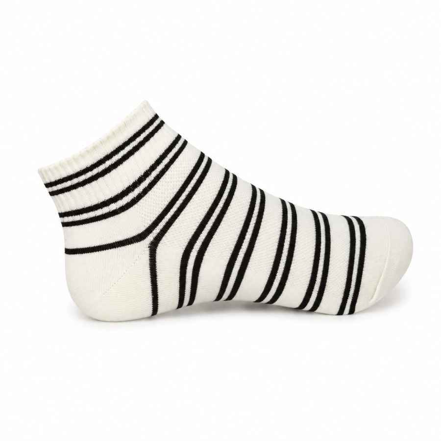 Set 10 perechi - Șosete scurte din bumbac pentru femei - (80% bumbac, 15% poliamidă, 5% spandex)
