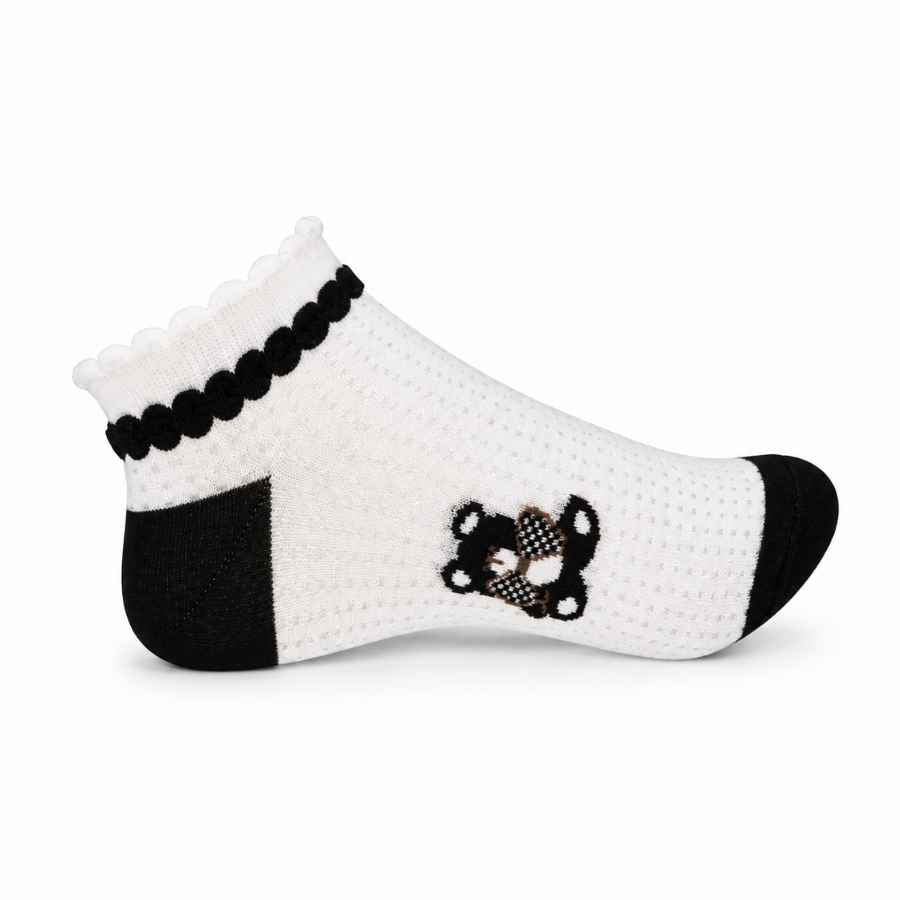 Set 10 perechi - Șosete scurte din bumbac pentru femei - (80% bumbac, 15% poliamidă, 5% spandex)