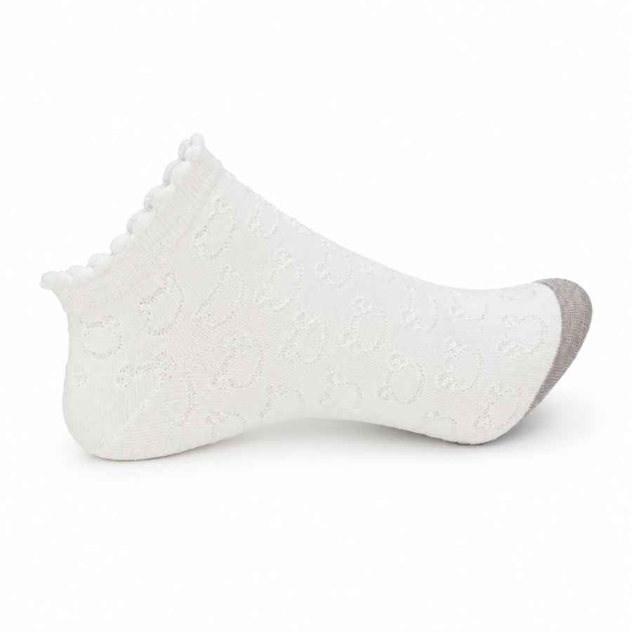 Set 10 perechi - Șosete scurte din bumbac pentru femei - (80% bumbac, 15% poliamidă, 5% spandex)