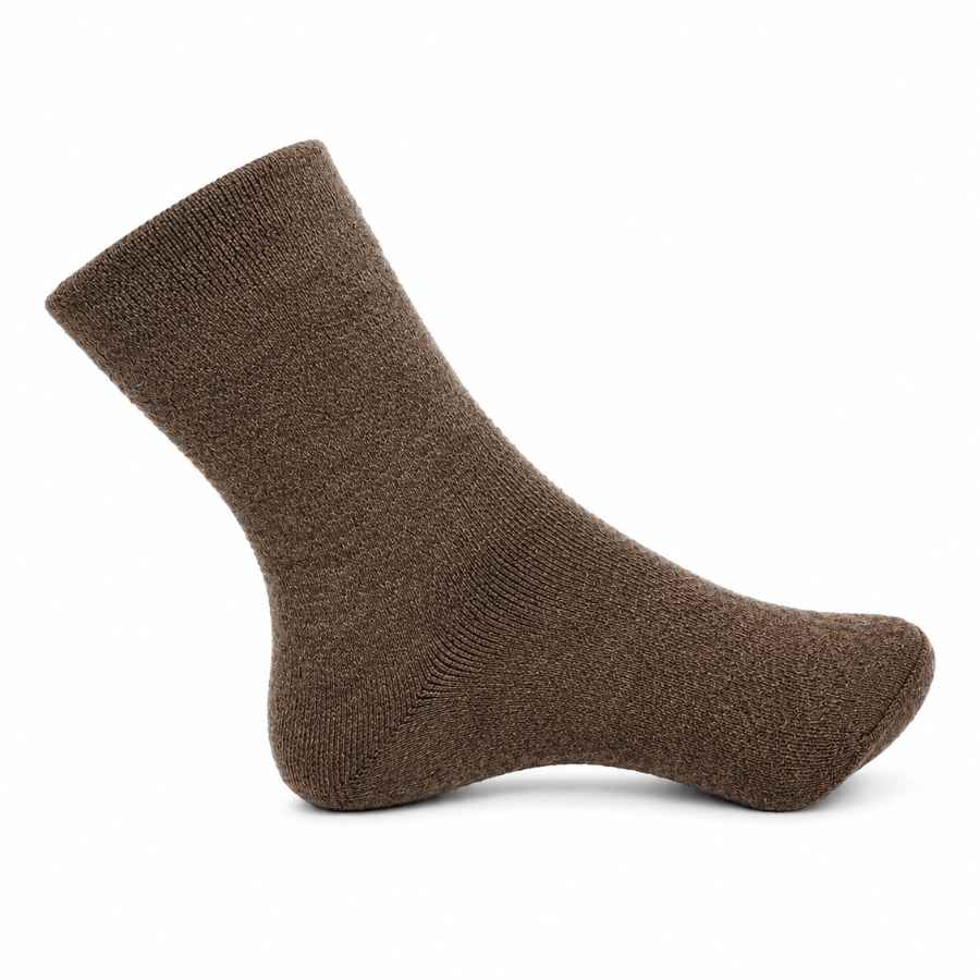 Set 12 perechi - Șosete din lână pentru bărbați fără cusătură, cutie cadou - (80% lână, 15% poliamidă, 5% lycra)