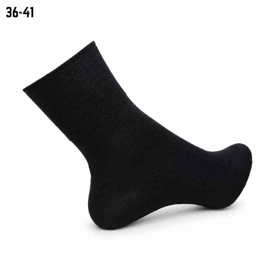 Șosete negre din bambus, fără cusătură - (95% bambus, 5% spandex)