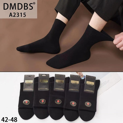 Set 10 perechi - Șosete clasice din bumbac pentru bărbați - (80% bumbac, 15% poliamidă, 5% spandex)