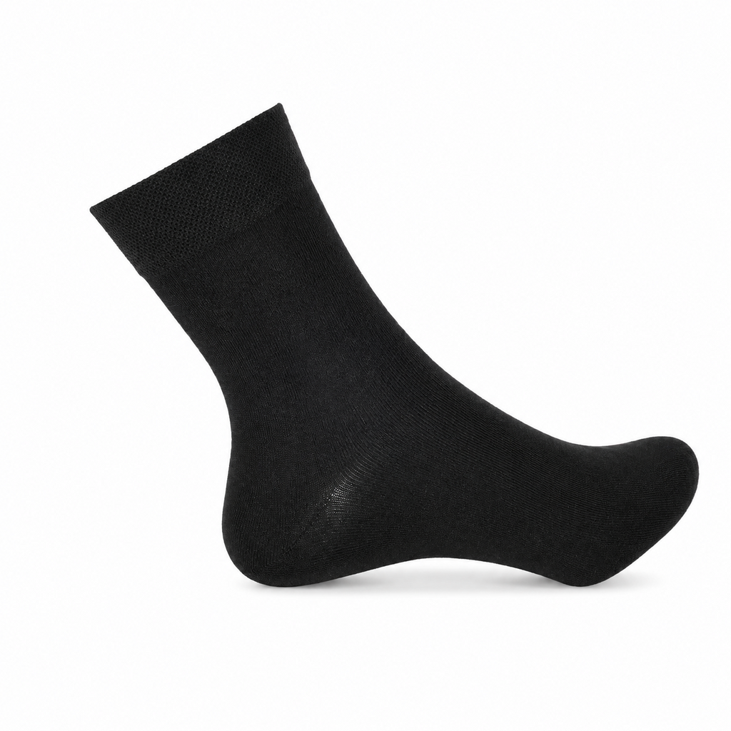 Set 10 perechi - Șosete clasice din bumbac pentru bărbați - (80% bumbac, 15% poliamidă, 5% spandex)