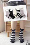 Set 10 perechi - Șosete scurte din bumbac pentru copii - (80% bumbac, 15% poliamidă, 5% spandex)