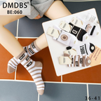 Set de 10 perechi șosete medii din bumbac pentru femei, model BE060