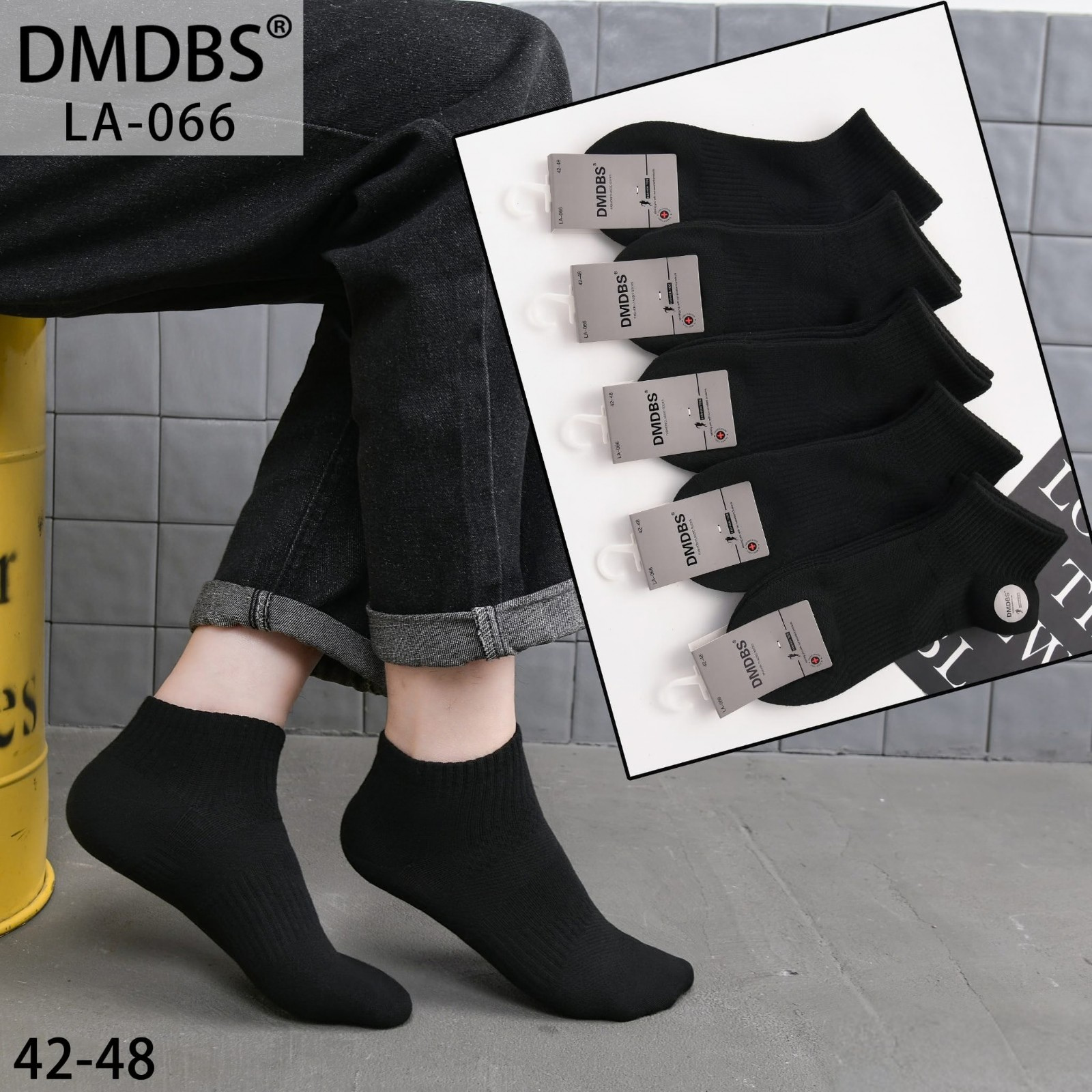 Set 10 perechi - Sosete scurte din bumbac pentru bărbați – LA-066